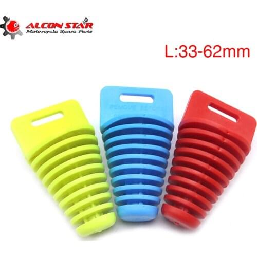 Alconstar Motorcycle Exhaust Pipe 33-62MM Motocross Tailpipe Air-bleeder Plug Exhaust Silencer Muffler Wash Plug Pipe Protector