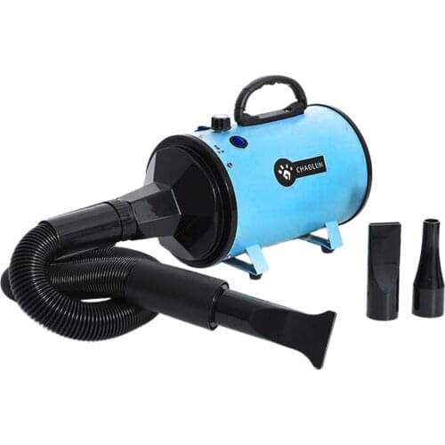 High Velocity Pet Hair Dryer Blower with Heater for Dogs & Cats 2200W Powerful Blow Force Adjustable Speed