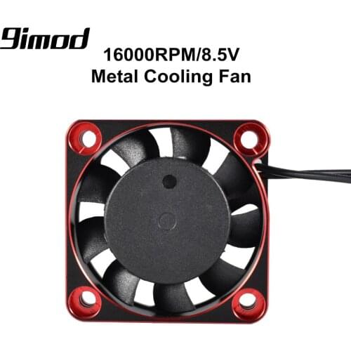High Quality 9imod 40mm Cooling Fan Aluminum Rotates at 16000RMP 8.5V for 1/10 1/8 RC Car 4068 4092 4074 Motor ESC