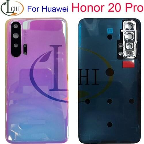 Back Glass Cover For Huawei Honor 20 Battery Cover Rear Door Housing Case Window Back Panel For Honor 20 Pro Battery Cover