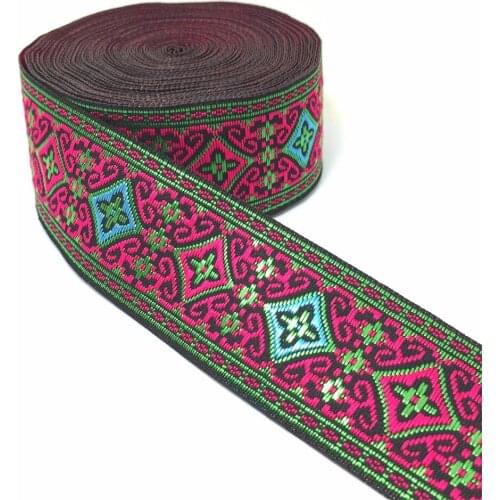 ZERZEEMOOY 1-1/4" 33cm 8yard/lot single face Geometry is gorgeous accessories belt ribbon Woven Jacquard Ribbon MZZD2017042704