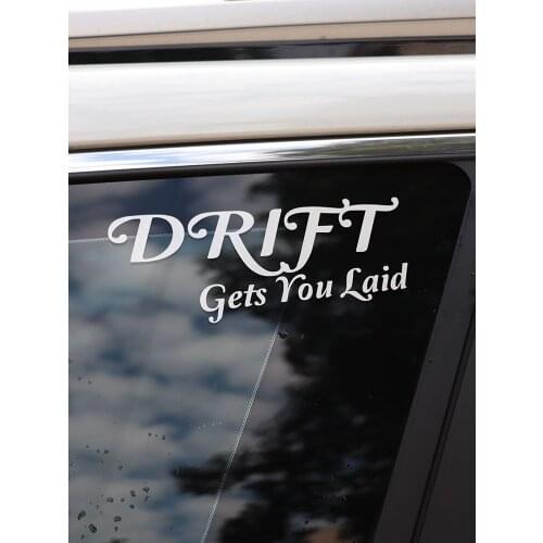 ZTTZDY 18.8CM*8.2CM Fashion Drift Gets You Laid Vinyl Motorcycle Car Sticker Accessories ZJ2-0172