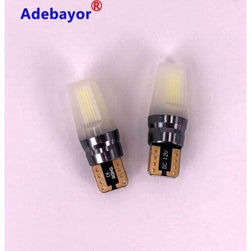 100PCS T10 COB CANBUS W5W 194 168 Car LED Interior Reading Light Side Wedge Lamp white DC12V
