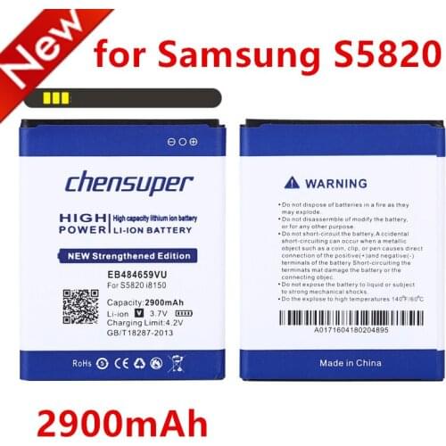 2019 new 2900mAh EB484659VA EB484659VU Battery Use for Samsung I8350 T759 W689 S5820 I8150 Exhibit 4G etc Mobile Phones