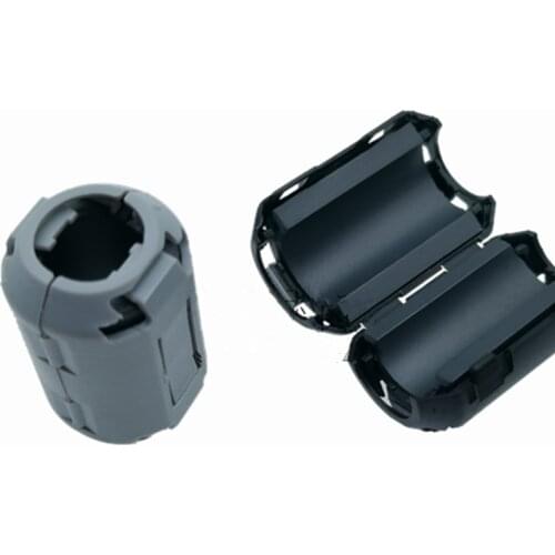 5MM 6.5MM 8MM 10MM 13MM 15MM Inner Bore EMI Filter Ferrite Bead Clip Cable Wire Noise Cancel Ferrite Ring Black/Grey