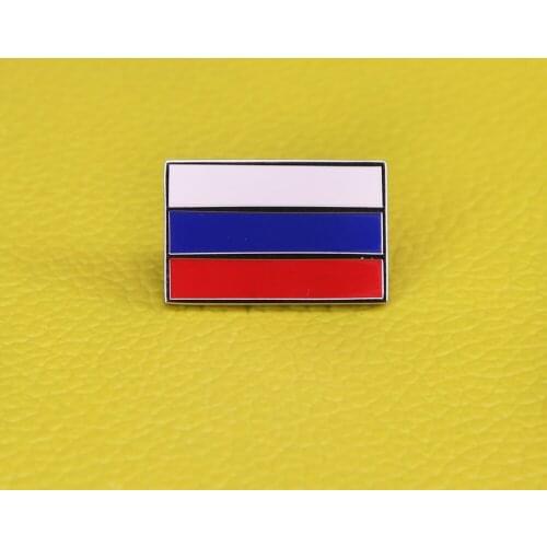 Russian flag pin Soviet USSR country brooch jewelry metal badges patriot gift mens coat shirts accessories