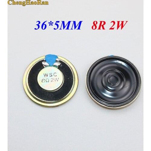 ChengHaoRan 10pcs Loudspeaker ultra-thin 8Ohm 2W 8R 2W 3.6cm diameter 36mm thickness 5mm small speakers