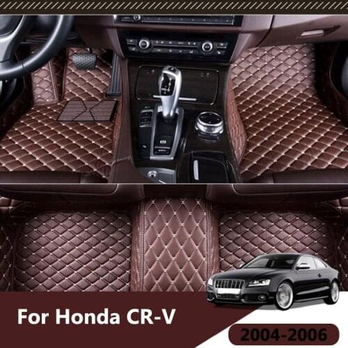 For Honda CR-V CRV CR V 2004 2005 2006 Car Floor Mats Auto Carpets Foot Pads Rugs Interiors Accessories Waterproof Styling