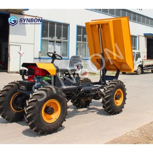 SYNBON SYD10 1ton 4WD mini dumper truck hydrauic multifunction dumper truck construction vehicles construction machinery