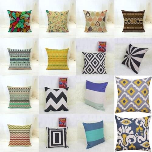 GY0508-2 Cotton Cushion Case (No Filling) 1PC Polyester Home Decor Bedroom Decorative Sofa Car Throw Pillows