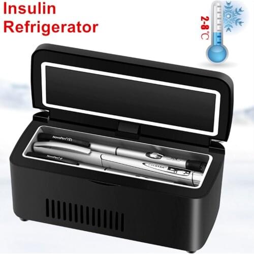 Insulin Refrigerator Medicine Vaccine Storage Transportation Box AC 12V/24V Car Cigarette Lighter Mini Size