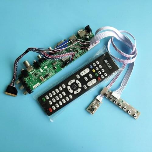 Kit For LP140WD2-TLD3/LP140WD2-TLE1 controller board digital 1600X900 Signal HDMI AV DVB-T DVB-T2 40pin LED USB VGA TV remote