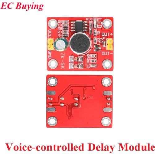 Voice-controlled Delay Module Sound Trigger Direct Drive LED Motor DIY Small Table Lamp Electric Fan Electronic Building Blocks