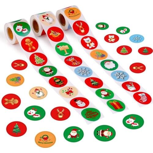 Paper sticker Christmas Decor labels thank you scrapbooking sticker 500 pcs for Thanksgiving Party card stationery packaging