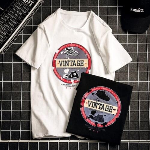 2021 New Summer Men 's Short-Sleeved T-shirt Male Student Ins Top Clothes Male Half-Sleeved Fashion Men 's Fashion