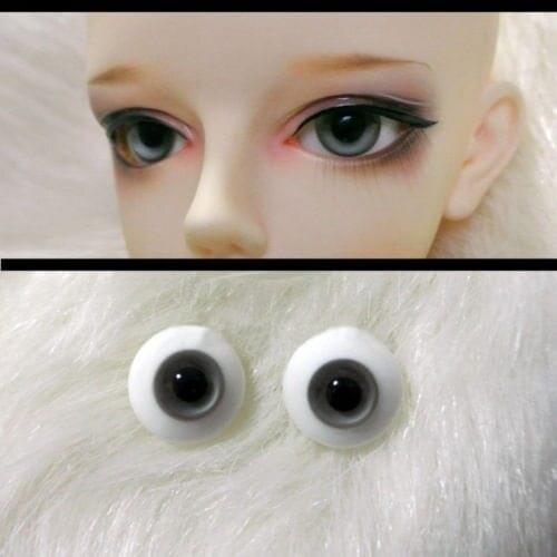 New BJD Doll Eyes 14mm 16mm Grey Color Eyeballs For BJD AOD DOD Doll Dollfie Glass Eyes Outfit Doll accessories