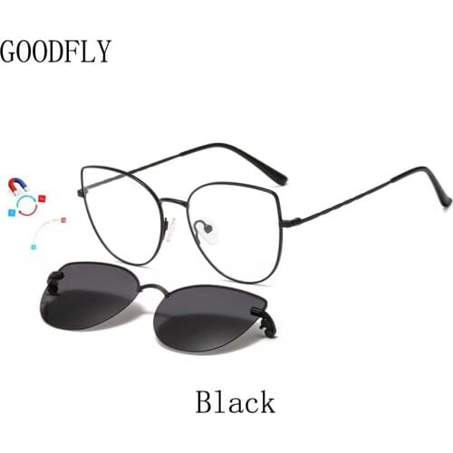 Polarized Sunglasses Women Men Magnetic Clip On Sunglasses Sun Glasses Women Sunglass Cat Eye Glasses Frame Of Eyeglasses 2021