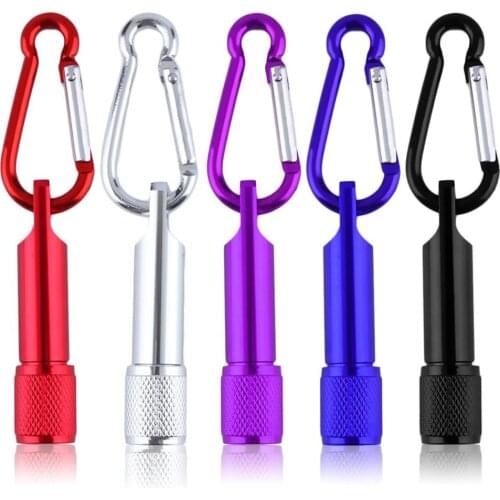 Hot Mini-torch Led Light Colorful Aluminum Portable Bright Mini and Light Pocket Portable Keychain Keyring Camping Lamp