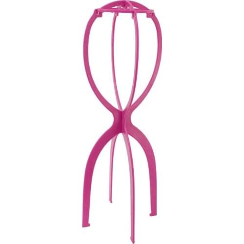 HSIU Ajustable Wig Stands Plastic Hat Display Wig Head Holders 1PC 18x36/51Cm Mannequin Head/Stand Portable Folding Wig Stand