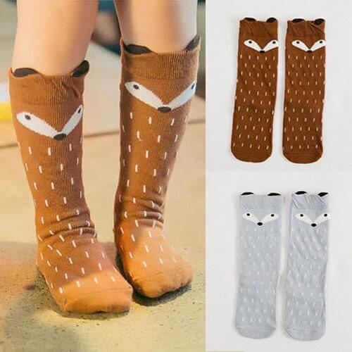 Cartoon Cute Baby Girls Knee High Socks Tights Leg Warmer Animal Cotton Long Socks Winter Warm Nice Accessory Best Gift