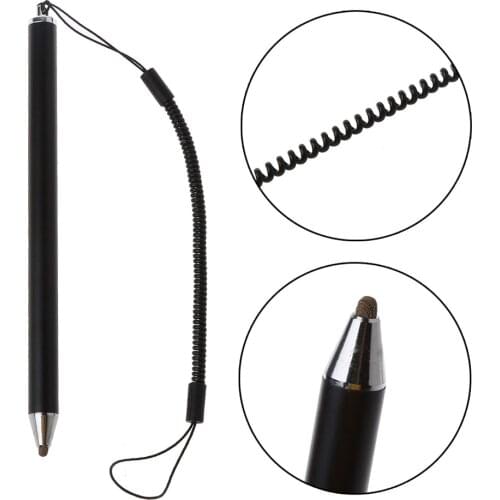 Anti-lost Lanyard Touch Screen Stylus Pen Fibre Stylus Mesh Micro Fiber Tip Pen for Smart Phone Tablet Durable