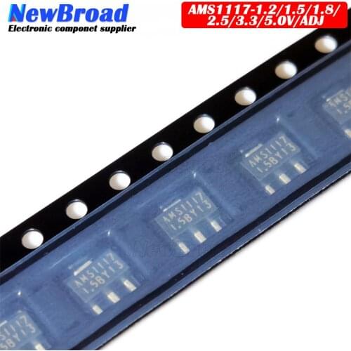 AMS1117-1.2V AMS1117-1.5V AMS1117-1.8V AMS1117-2.5V AMS1117-3.3V AMS1117-5.0V AMS1117-ADJ SOT-89 Voltage Reduction Stabilization