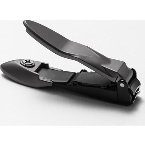 Splash Proof Nail Clipper with Built-in Nail Debris Catcher Stainless Steel Nail Clippers for Fingernail Toenail TUE88