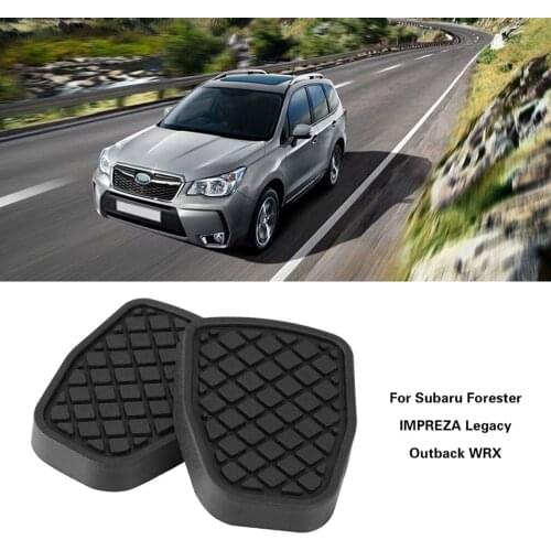 Black Brake Clutch Pedal Pad Rubber Cover Trans for Subaru Forester IMPREZA Legacy Outback WRX​ 1 Pair