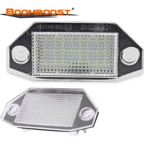 12V White Number For Ford Mondeo MK3 2000-2007 High power LED License Plate Light Lamp 2pcs 24pcs SMD LED