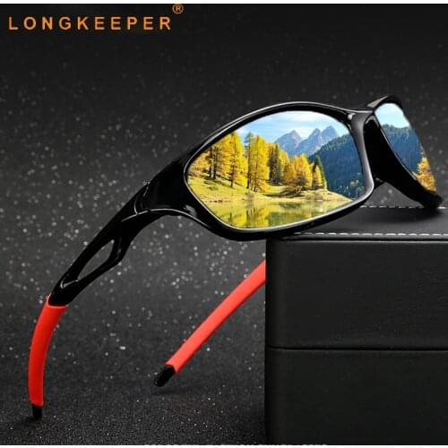 LongKeeper Polarized Sunglasses Men Women Brand Design Stylish Outdoor Sports Sun Glasses Male Driving Goggles Oculos de sol