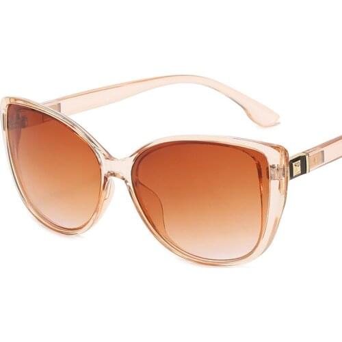 2021 Fashion Brand Design Cat Eye Luxury Women Sunglasses Classic Vintage Men Sun Glasses Oversize Frame Metal Glasses Uv400