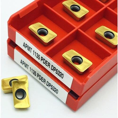APMT1135 PDER DP5320 carbide milling cutter blade APMT 1135 face milling machine lathe tool CNC tool APMT1135PDER turning blade