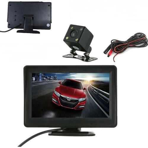 4.3" LCD Display Reversing Camera Car Rear View monitor for Night Vision HD Car backup camera
