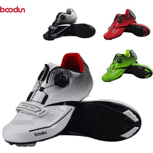 BOODUN MTB Cycling Shoes Triathlon Racing Road Bike Shoes Men Mountain Reflective Bicycle Shoes outdoor Sneaker Zapatos ciclismo