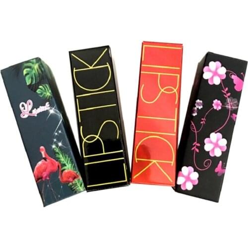 Colourful Kraft Paper Packaging Box Lipstick Paperboard Packing Boxes Package Lipstick Tube Packing Boxes 2.5*2.5*8.5 100pcs/Lot