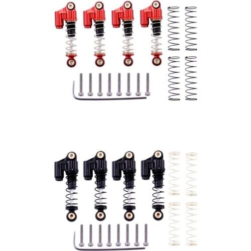 For Axial SCX24 90081 1/24 RC Crawler Car Metal Double Cylinder Shock Absorbers Damper Upgrade Parts Accessories