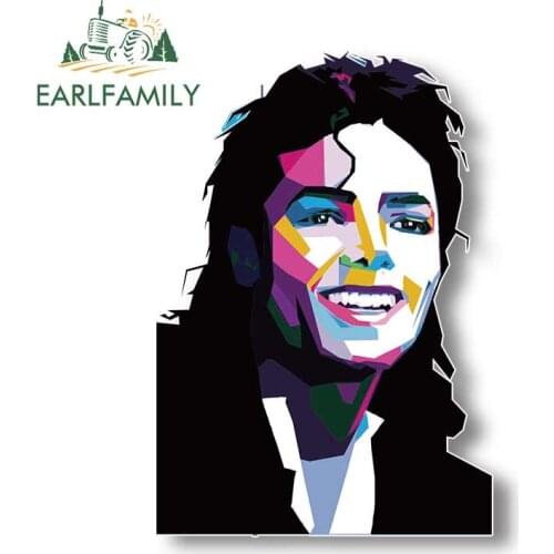 EARLFAMILY 13cm x 9.2cm Pop wind Michael Jackson Car Stickers Car Whole Body Bumper Decals Vinyl Occlusion Scratch Decals