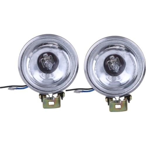 2PCS Round Motorcycle Car SUV Truck Trailer Halogen Fog Light Spot Lamp Spotlight 12v 24v Auto Replacement headlights
