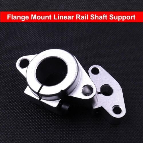 1Pcs Aluminum Alloy SHF20/SHF12 Flange Mount Linear Rail Shaft Support / Linear Rod shaft Support Rail Guide Bearing 20mm/12mm
