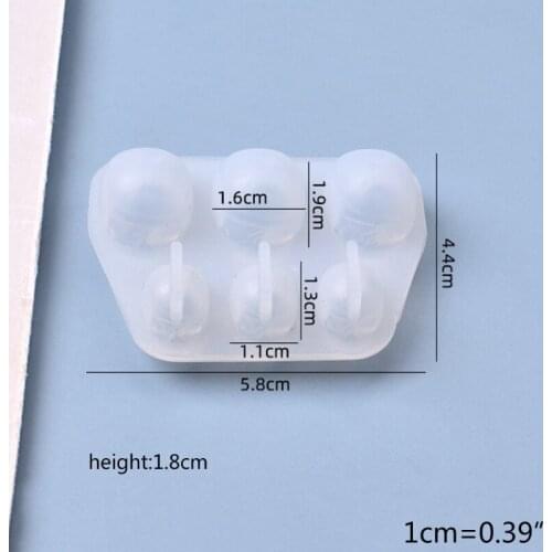 Skull Head Bracelet Beads Silicone Mould Crystal Epoxy Resin Mold DIY Craft Tool