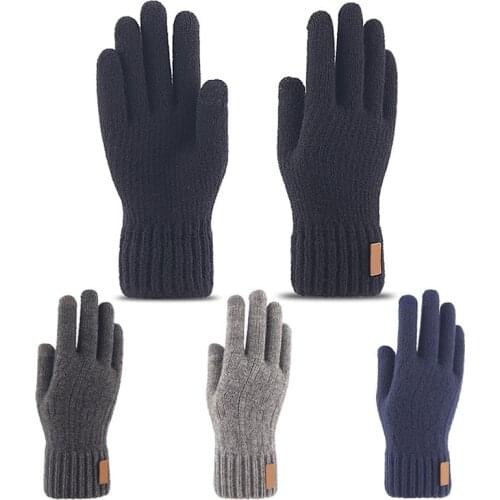 Cashmere Unisex Fashion Mittens Keep Warm Full Finger for Outdoor Travel 4 Colors for Autumn Winter Knitted Gloves