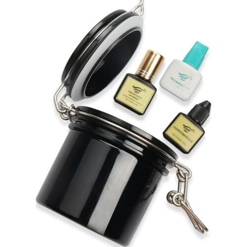 Eyelash Glue Storage Tank Individual Adhesive Stand Eyelash Extension Activated Sealed Storage Jar Container Makeup Tool