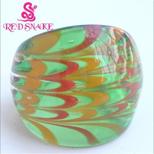 RED SNAKE Brand Fashion Ring Handmade Murano Glass Multifarious Rings RSMG0000#268