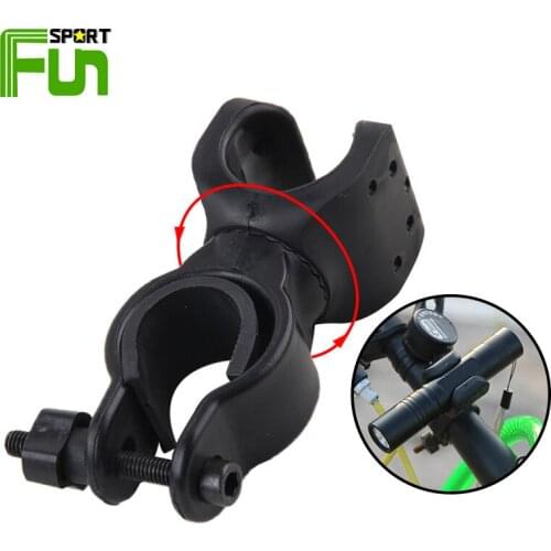 STARFUN Bicycle Light Bracket Flashlight Handlebar Clip Cycling Light Torch Support 360 Degree Rotation Fixed Bike Accessories