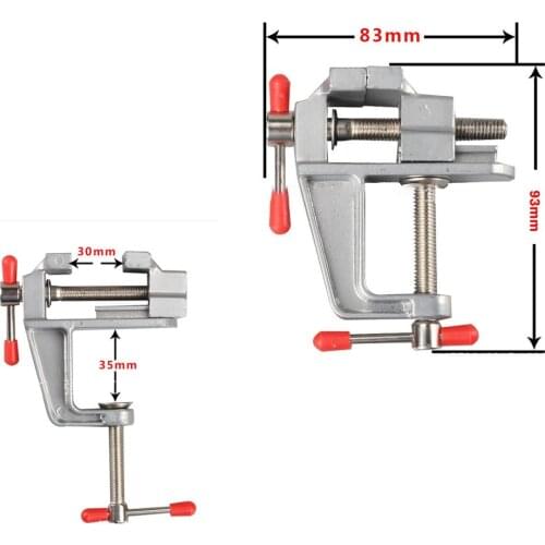 MINI 1PC 35MM Aluminium Alloy Table Bench Clamp Vise Mini Bench Vise Table Screw Vise for DIY Craft Mold Fixed Repair Tool