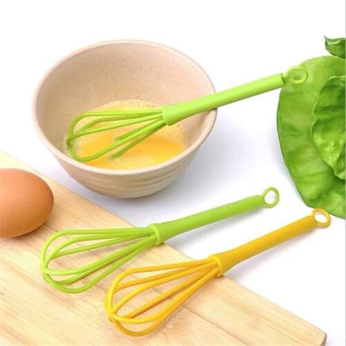 Multifunction Manual Whisk Mini Plastic Household Kitchen Childrens Cream Whisk Salad Kitchen Accessories Baking Accessories