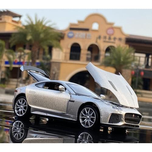 1:32 Jaguar F-Type Coupe Alloy Car Model Diecasts & Toy Vehicles Metal Car Model Simulation Sound Light Collection Kids Toy Gift