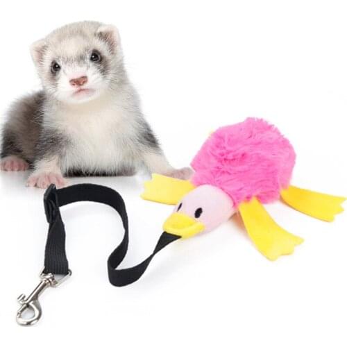 Fashion Plush Duck Dogs Squeak Toys Marshall Bungee Ferret Pet Toys Funny Pet Play Intereactive Chew Toy for Dog Pets Supplies