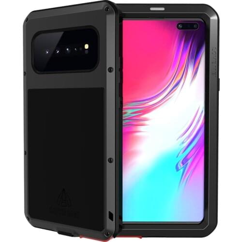 LOVE MEI Powerful Luxury Doom Metal Armor Shockproof Aluminum Case For Galaxy S10/S10 Plus/Note10 Note10 Plus Waterproof Case