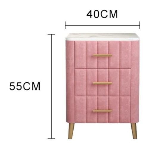 Marble bedside table modern minimalist storage cabinet bedside locker bedroom small cabinet